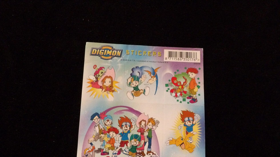 Miniature : Planche de stickers Digimon collection, série 1999-2000