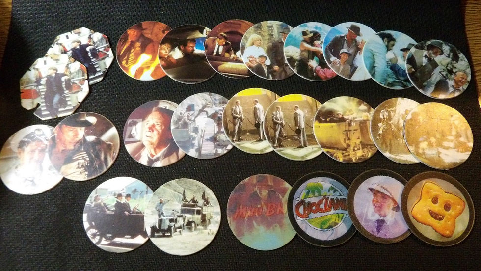 Pogs, Indiana Jones et Indiana Jones Chronicle, édition BN 1995