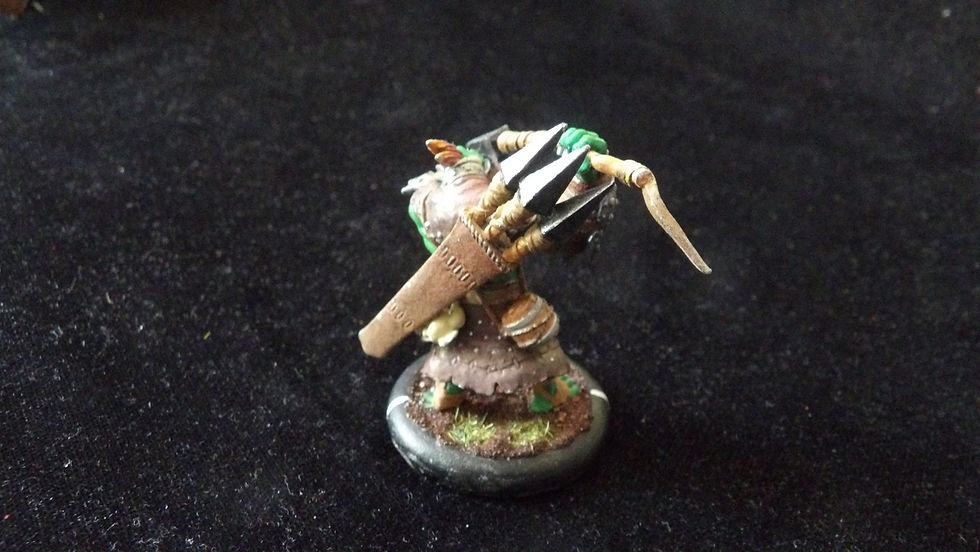 Miniature : Figurine TrollBlood : Light Beast ' Troll Impaler, peinte.