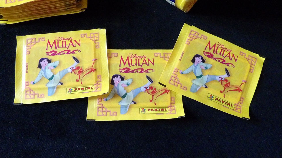 3x Sachets scellés, ' Mulan ', Panini UE 1998