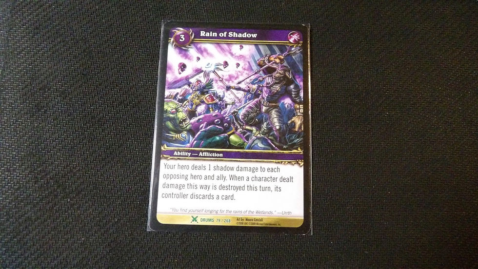 Miniature : Capacités Démoniste WoW TCG, Au détail à selectionner. ( Peu commune )