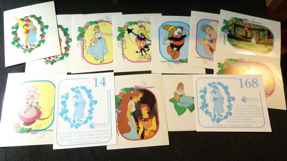 Images Merlin Collection, 'Poucelina' 1994, à l'unité, Stickers Transparents*