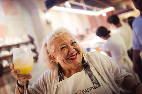 Amor y pasta com a Bora pro Chile, em Santiago