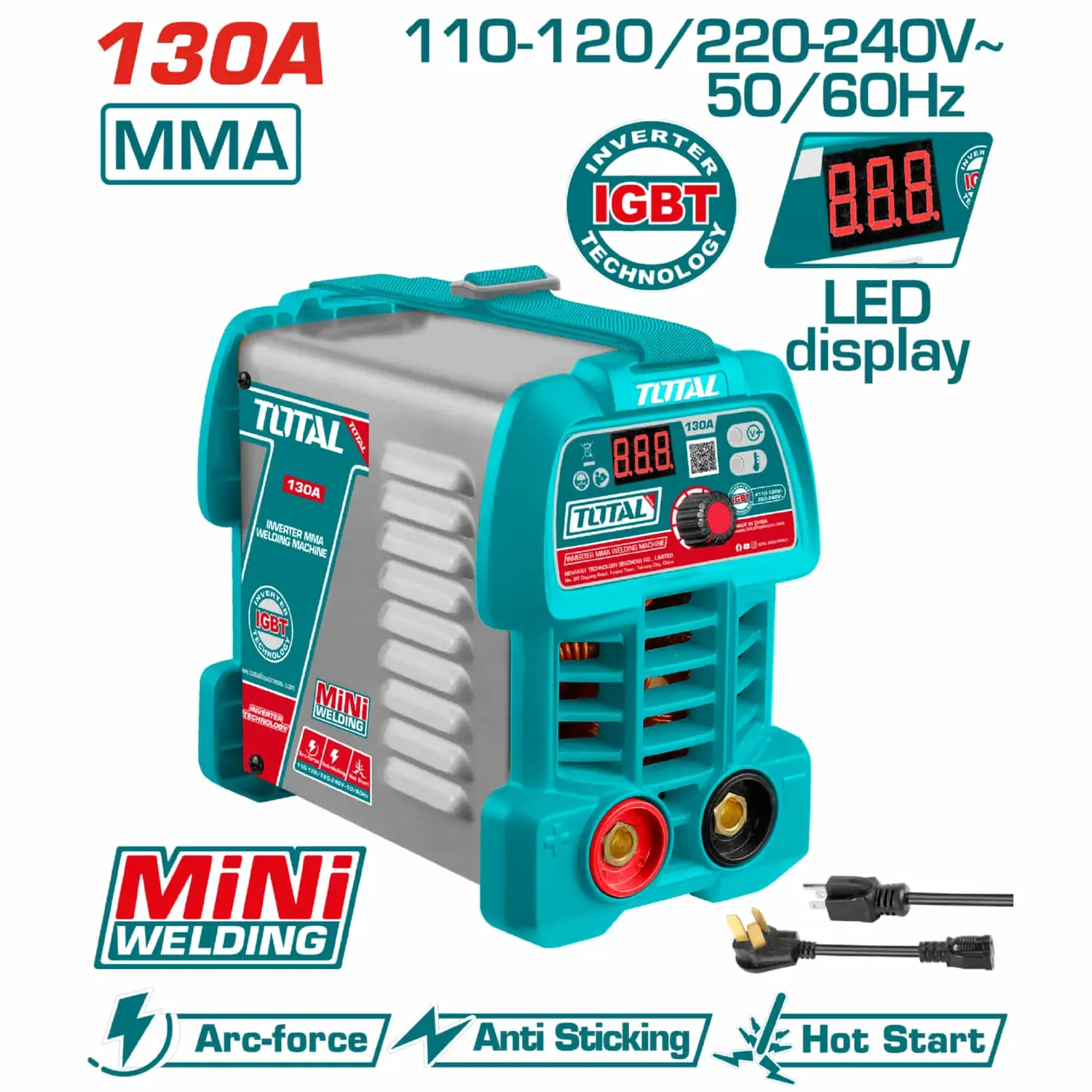 SOLDADORA INVERTER MMA 15-130A LCD E:1.6-3.2