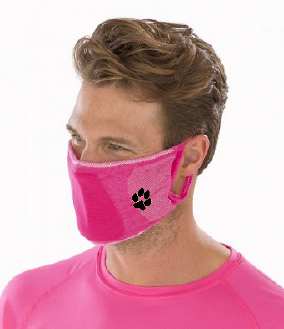 Thumbnail: Crazydogs - 1 Paw - RV009C Result Anti-Bacterial Face Cover