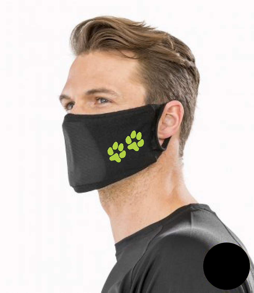 Thumbnail: Crazydogs - 2 Paws - RV009 Result Anti-Bacterial Face Cover