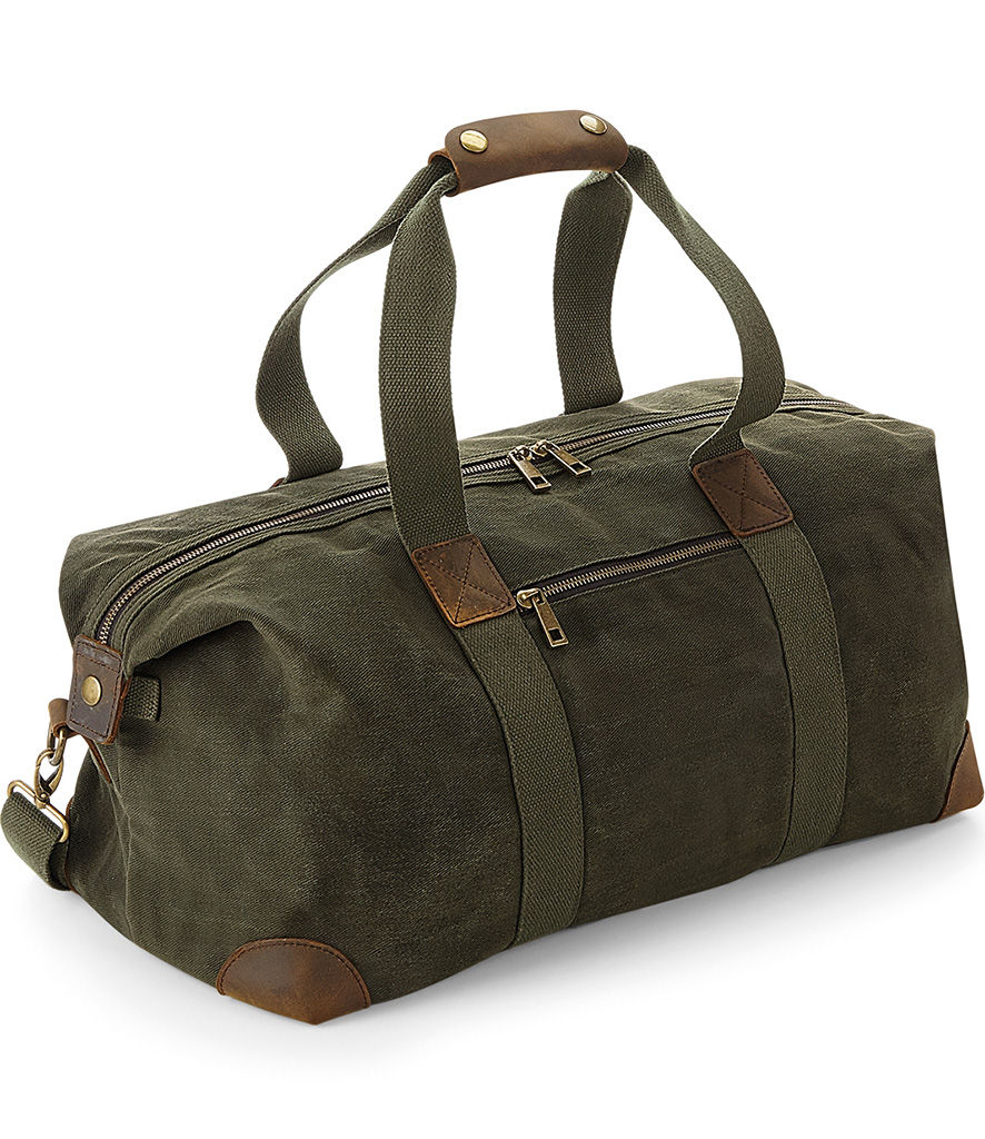 Thumbnail: 2 Paws - QD650 Heritage Waxed Cotton Canvas Holdall Bag