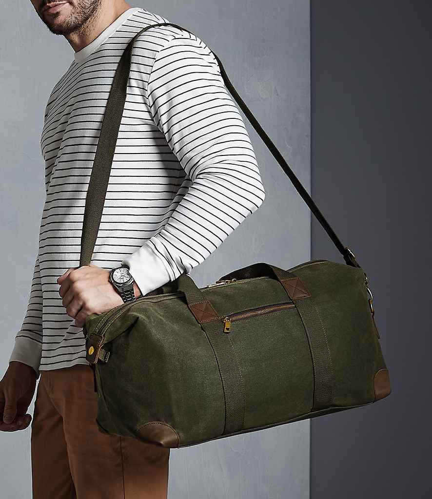 Thumbnail: 2 Paws - QD650 Heritage Waxed Cotton Canvas Holdall Bag