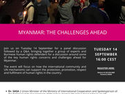 Webinar: ‘Myanmar: The Challenges Ahead’