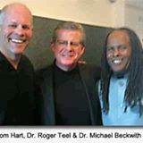 Thomas Franklin Hart, Roger Teal & Michael Beckwith, ( to the right: Deepak Chopra & Marianne WIlliamson)