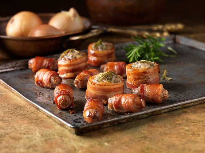 Stuffed Bacon Rolls