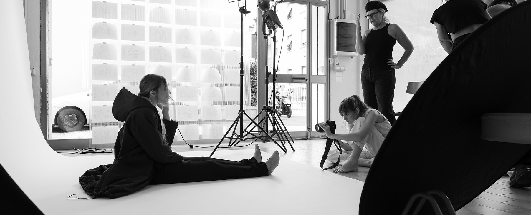 backstage dello shooting di Càpe Concept