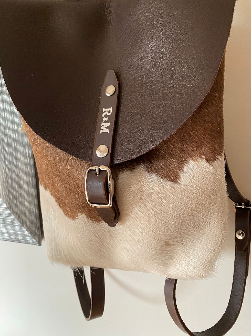 Thumbnail: Brown & White Cowhide Rucksack 