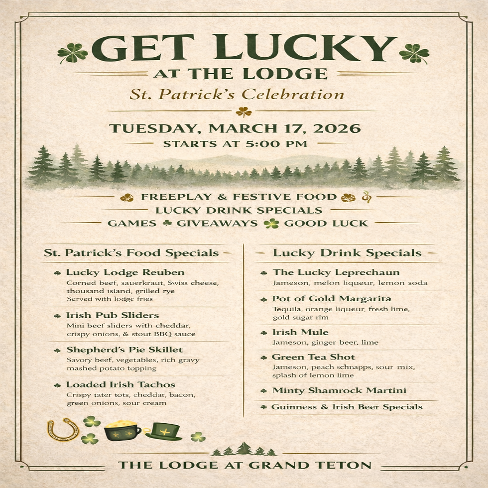 Get Lucky at the Lodge at Grand Teton