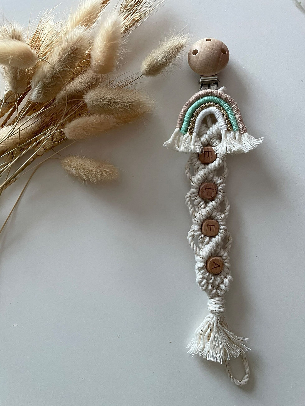 Miniature : Attache sucette arc-en-ciel