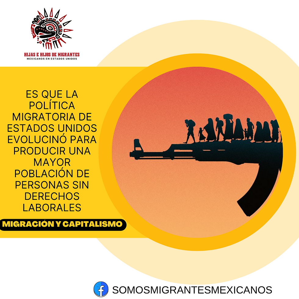 LA CRISIS CAPITALISTA Y LA MIGRACIÓN
