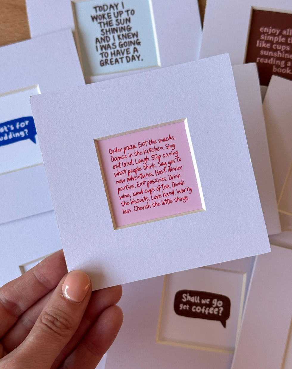 Thumbnail: Manifesto 4x4" Mini Mounted Print