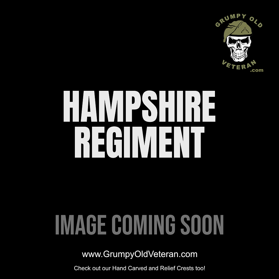 Hampshire Regiment 3D Printed Regimental Crest