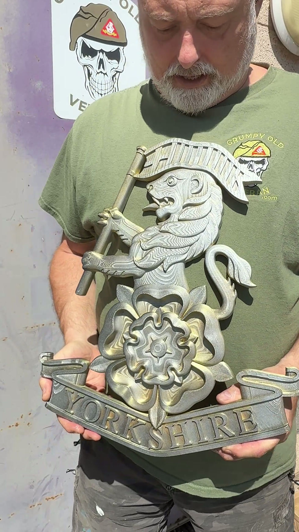 The Royal Yorkshire Regiment (The Yorkshire Regiment) 3D Printed Crest Large video detail