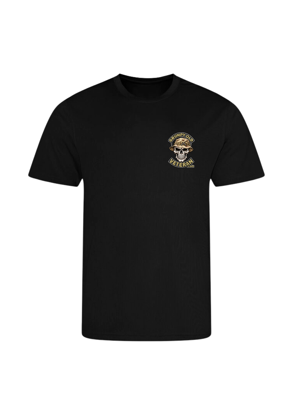Grumpy Old Veteran Performance Tee Desert DPM Bush Hat Front