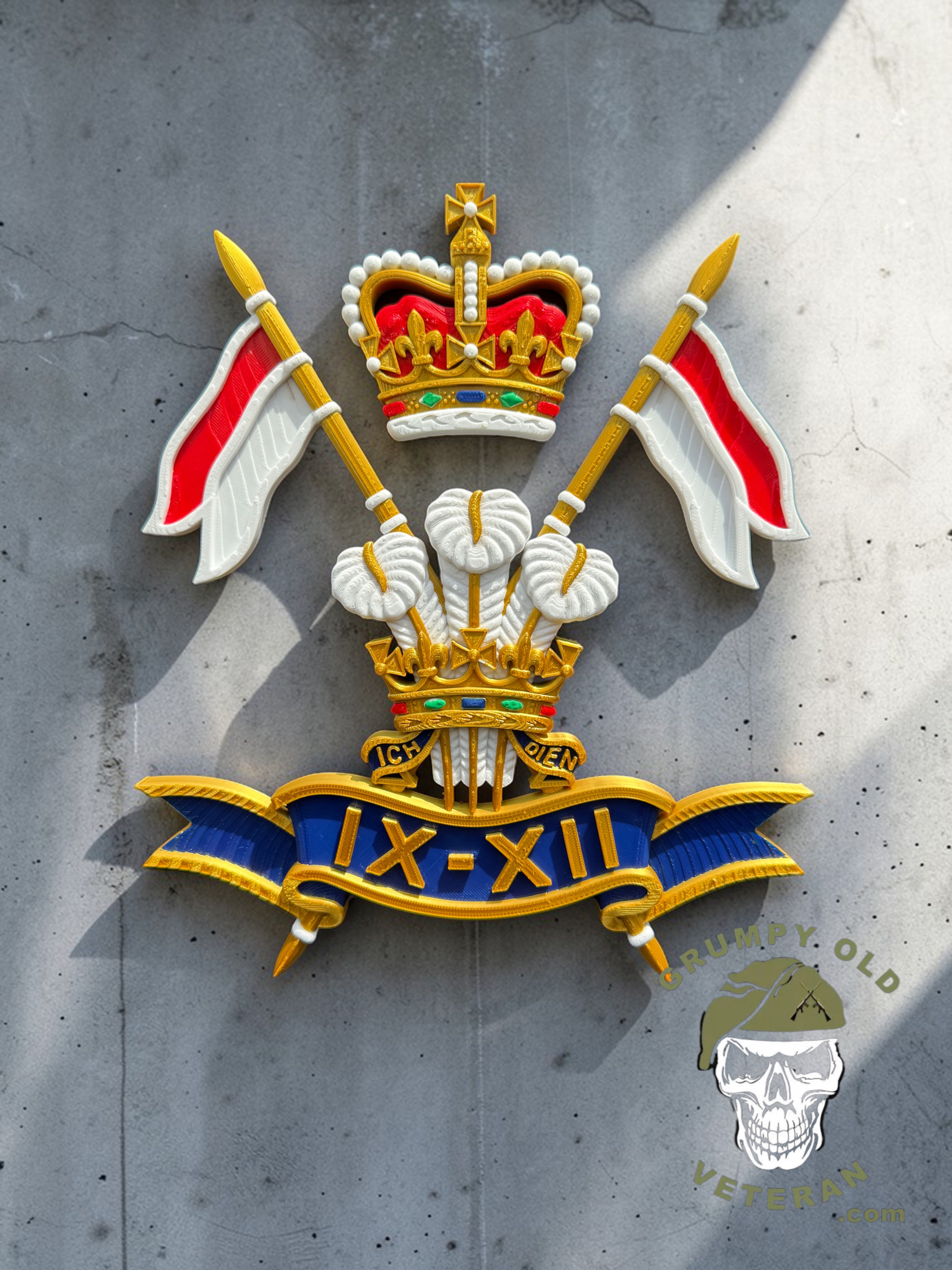 9-12 Lancers 3d crest