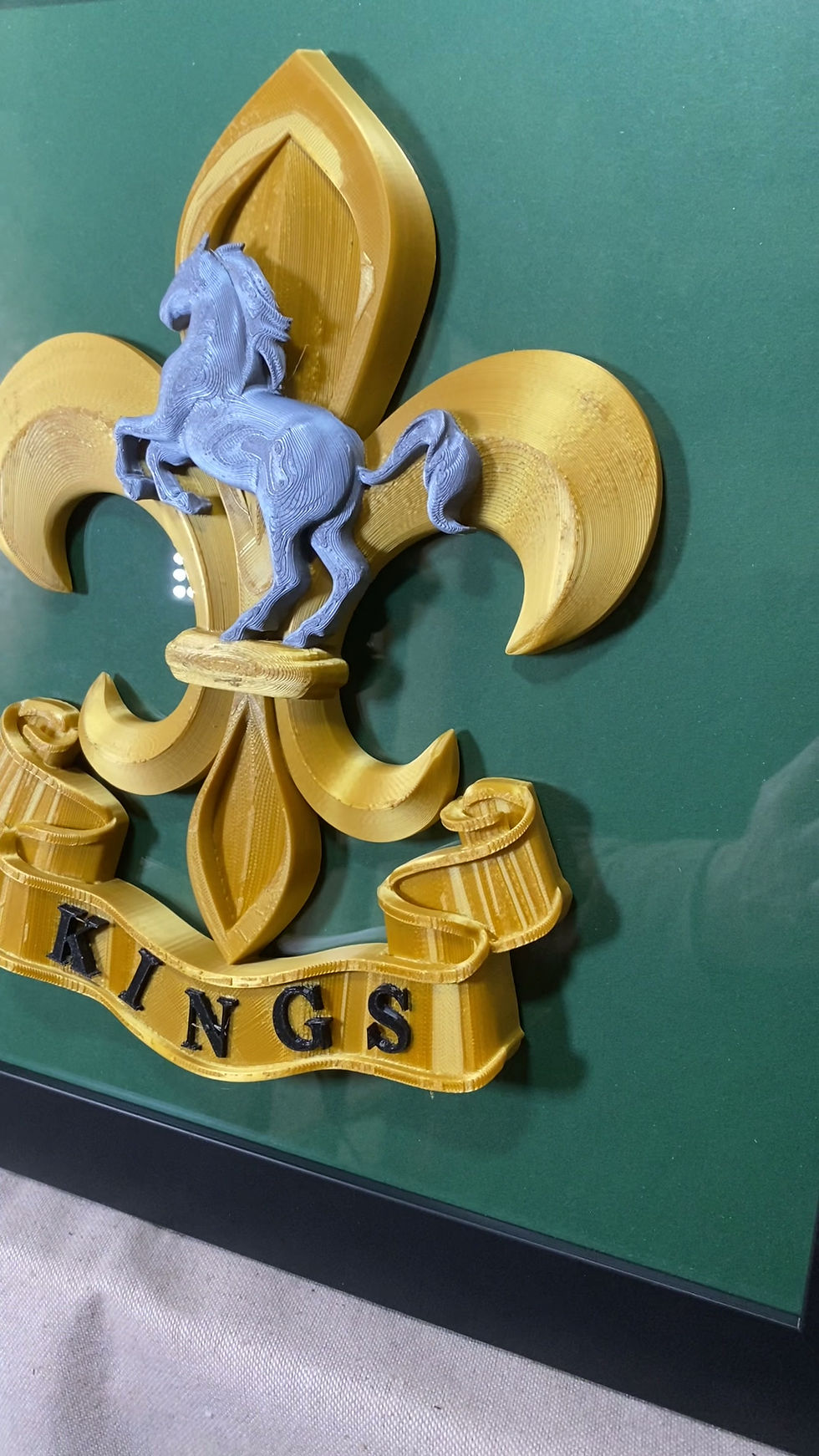 Thumbnail: Kings Regiment 3D Printed Regimental Crest detail video