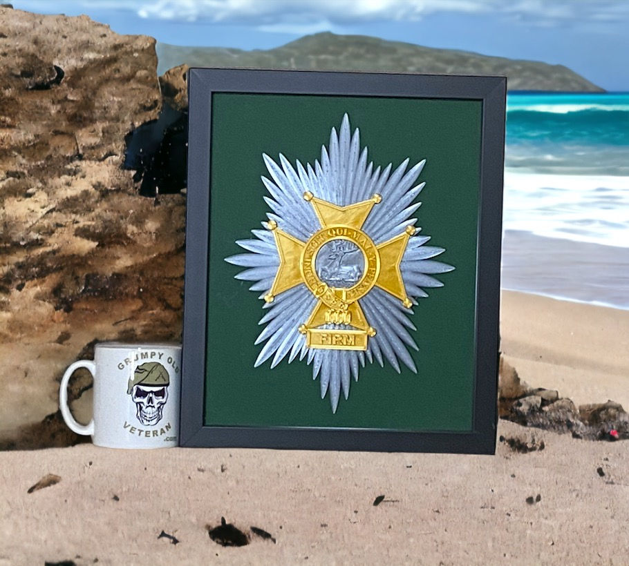 Sherwood Foresters 3D Printed Regimental Crest display