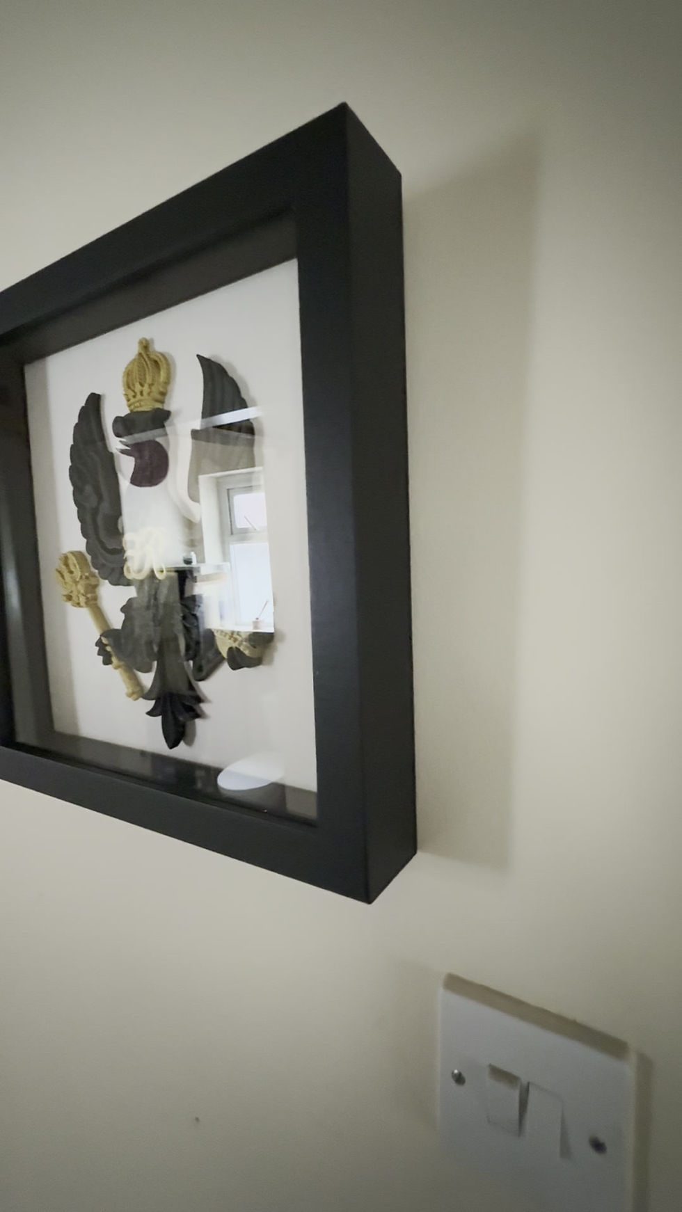 King's Royal Hussars (KRH) 3D Printed Regimental Crest framed detail video