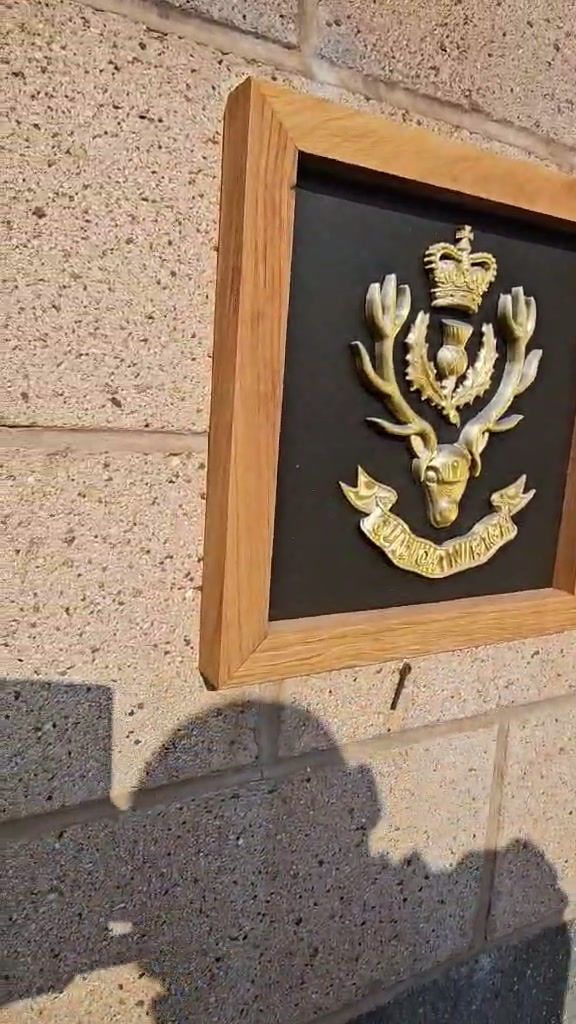 Queen's Own Highlanders 3D Printed Regimental Crest detail video