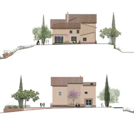 Alzados Masía Can Tres