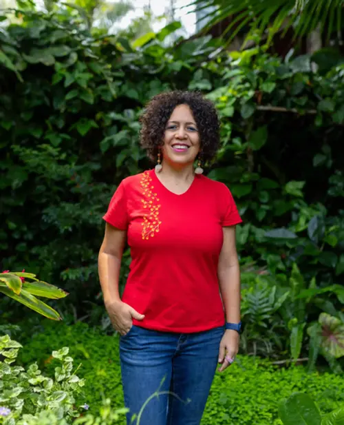 Eco-friendly gardens with native plants at Árbol de Fuego Eco-Hotel