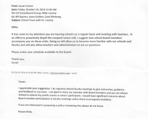 Request to Attend Staff Meetings