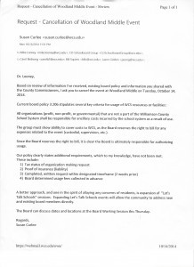 Meeting Cancellation Request