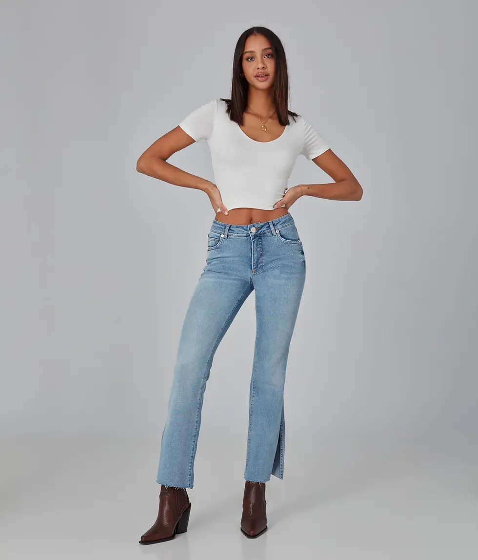 Thumbnail: Lola Jeans: BILLIE-DS High Rise Bootcut Jeans