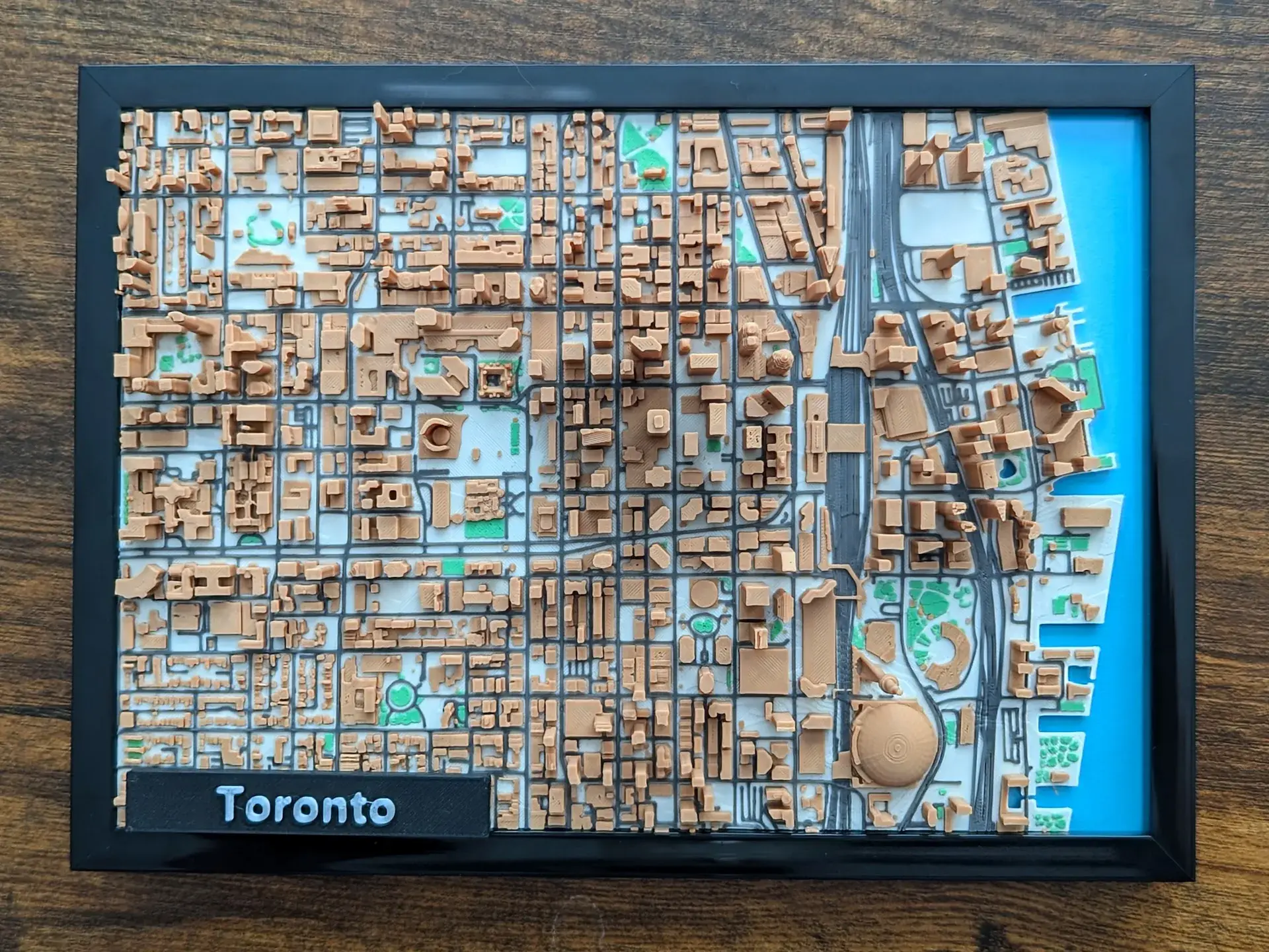 Toronto Canada 3D Printed Miniature Model v2