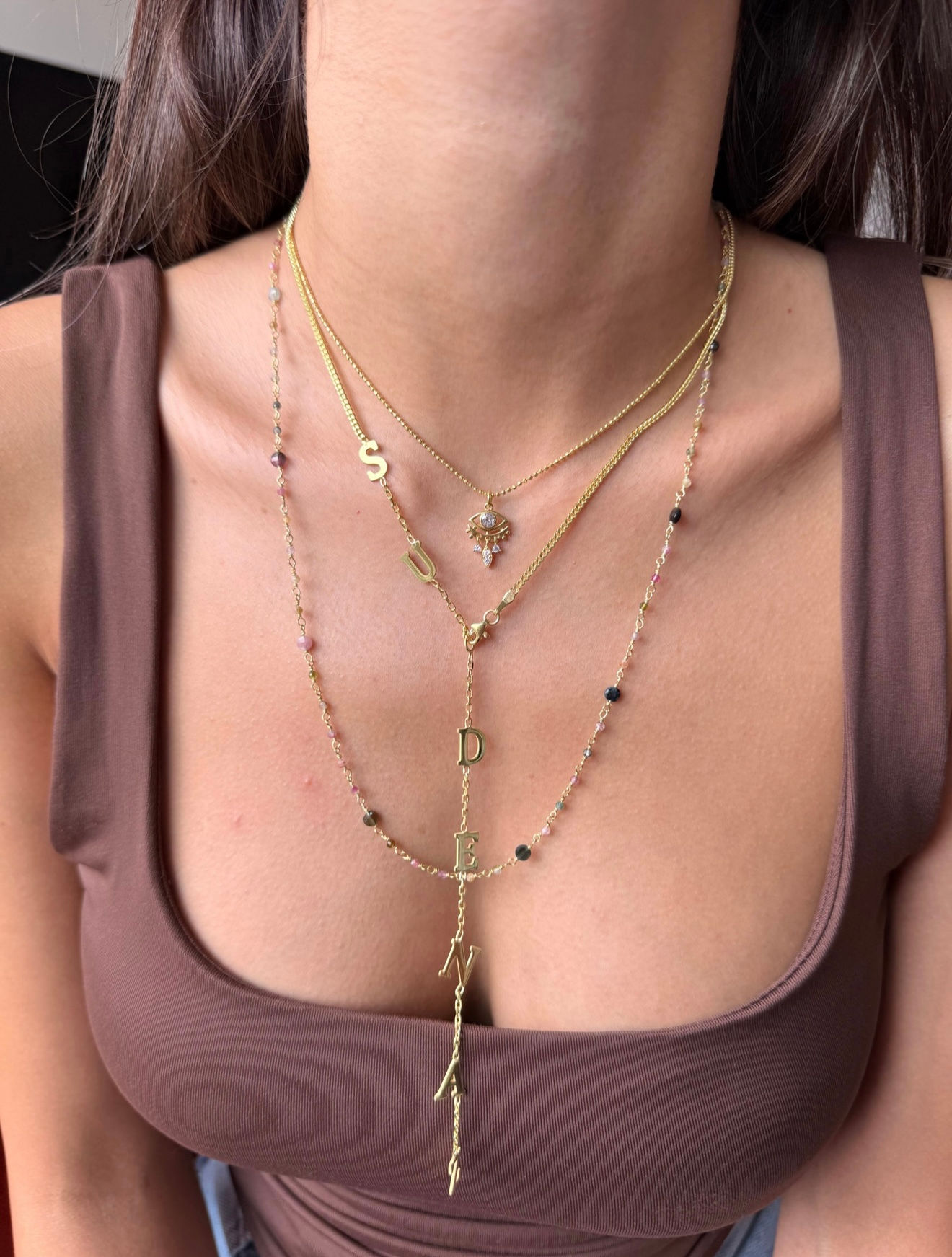 Y Model İsim Kolye | 925 Ayar Gümüş