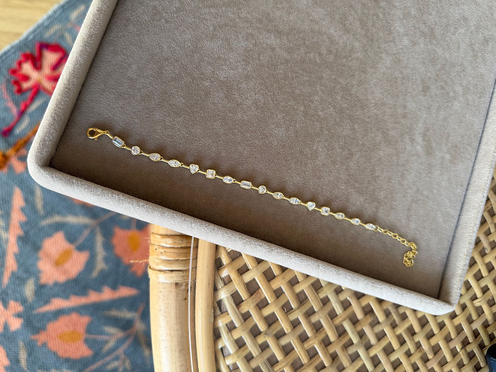 Thumbnail: Mixed Zircon Stone Bracelet | 925 Silver Jewelry