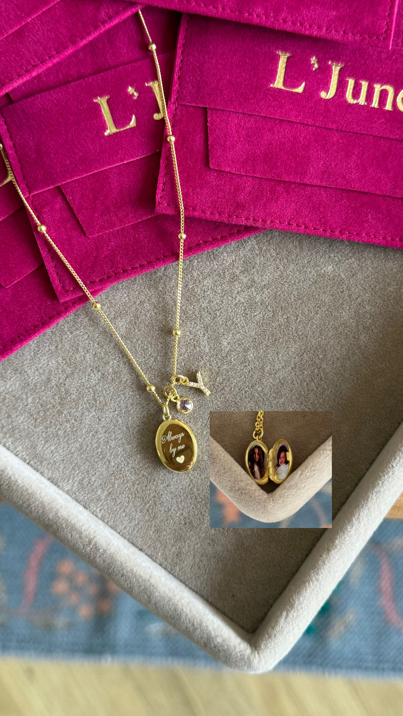 Küçük Boy Fotoğraflı Yarı Açılır Oval Kapaklı Kolye | 925 Ayar Gümüş