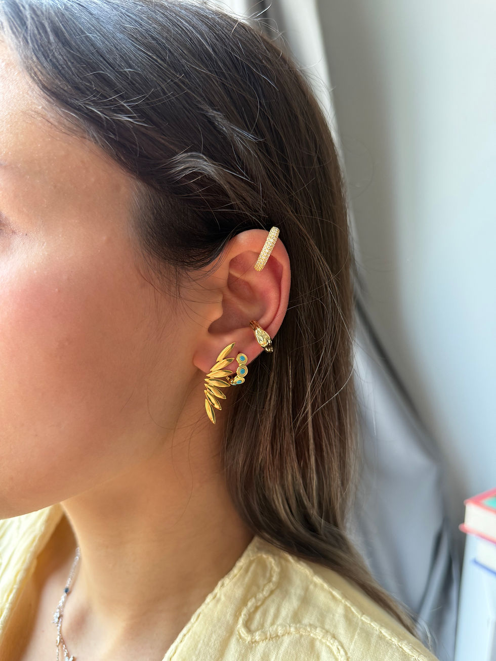 Thumbnail: Oval Blue Stone Earrings | 925 Sterling Silver