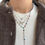 Thumbnail: Minimal Stone Letter Necklace | 925 Sterling Silver