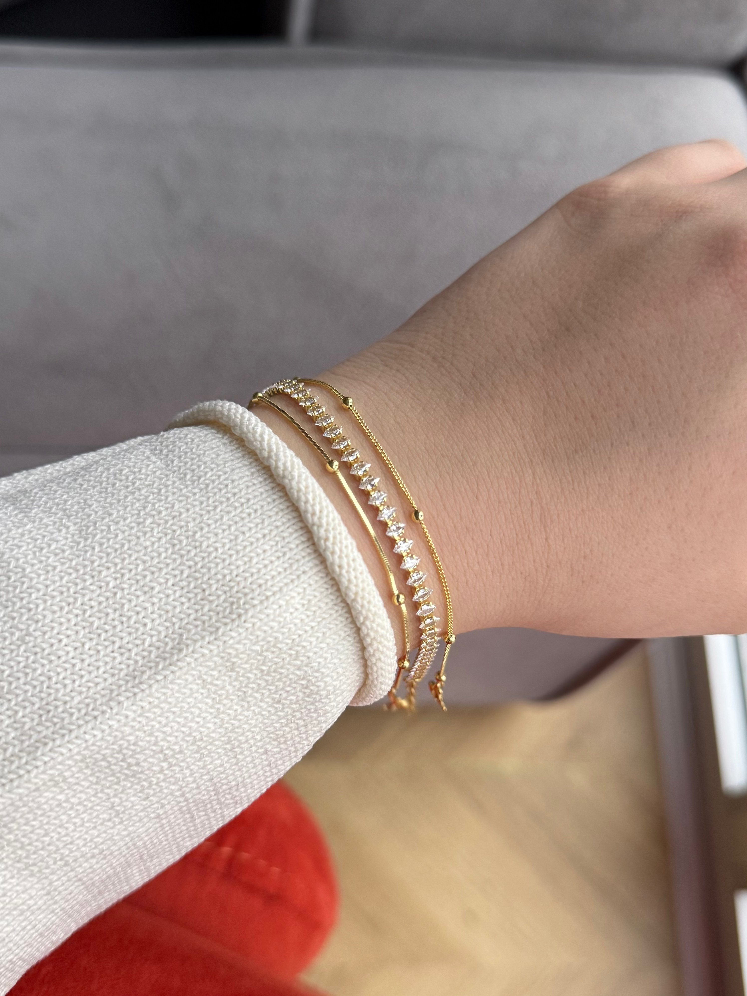 Minimal Top Detaylı Zincir Bileklik | 925 Ayar Gümüş