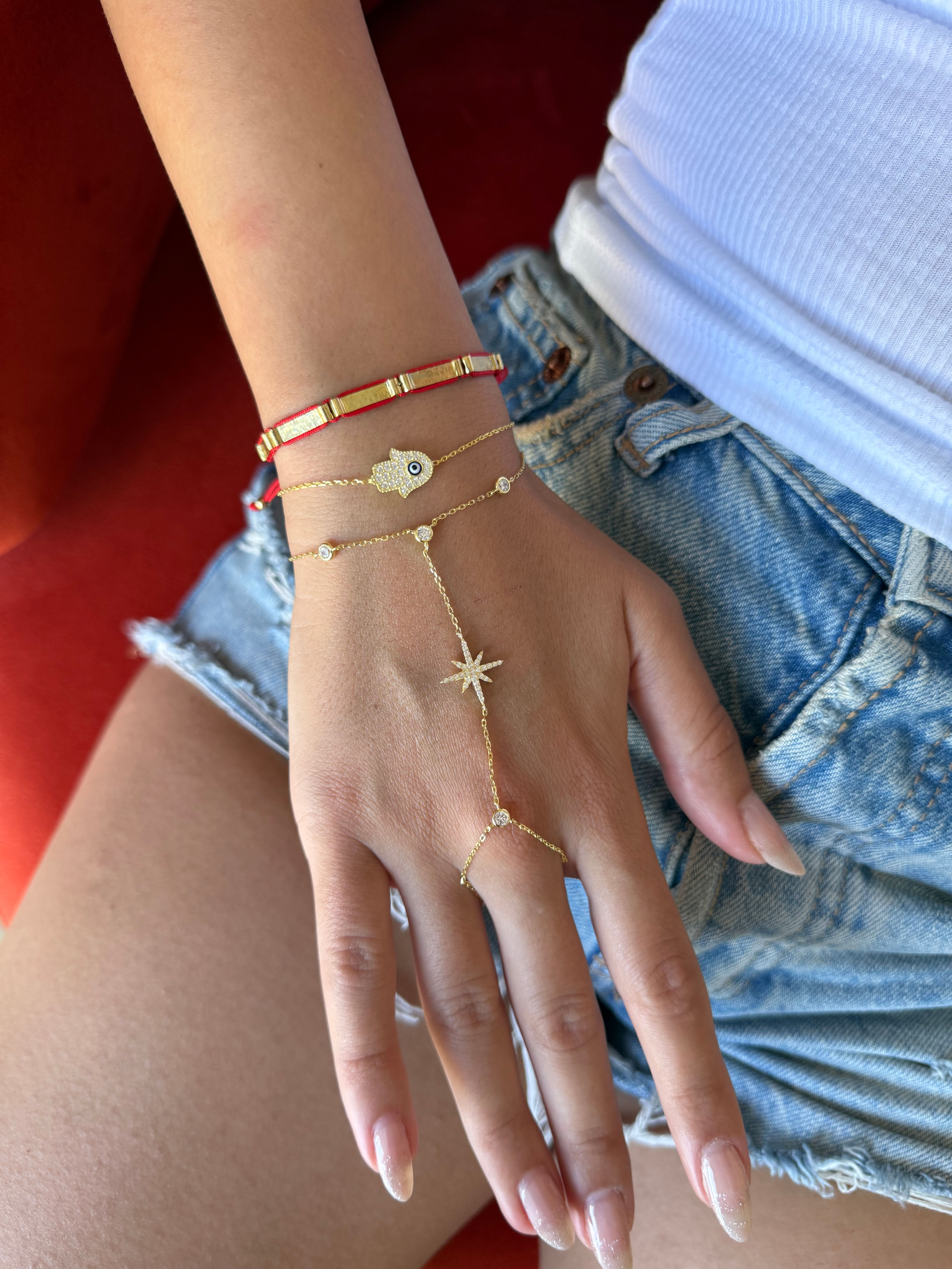 Minimal Taş Detaylı Kuzey Yıldızı Şahmeran | 925 Ayar Gümüş