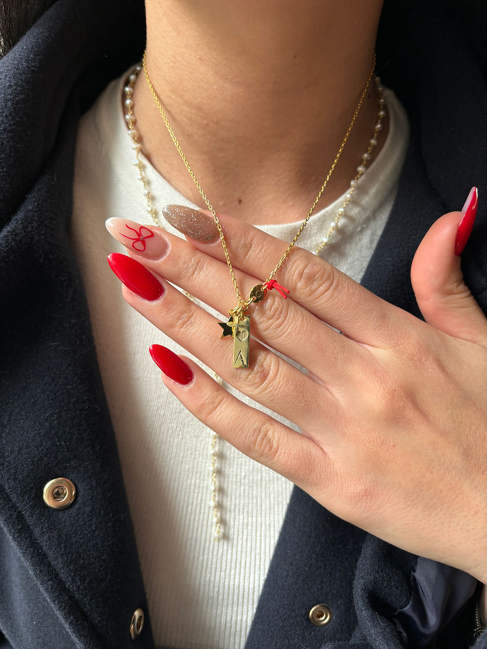 Multi Charm Personalized Necklace | 925 Sterling Silver