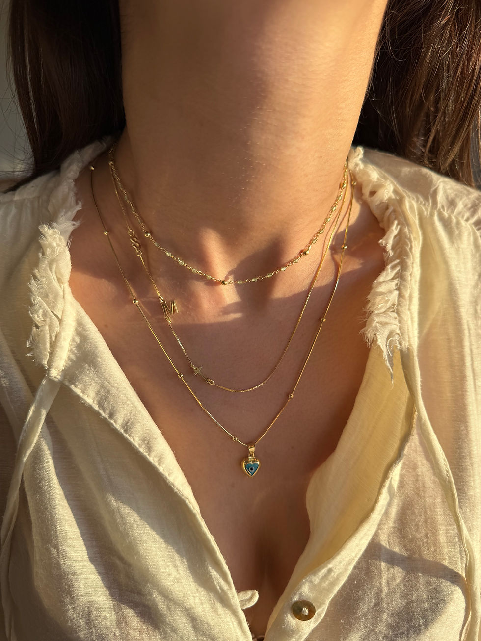 Thumbnail: İki/Üç Harfli Minimal Köprücük Harf Kolye | 925 Ayar Gümüş