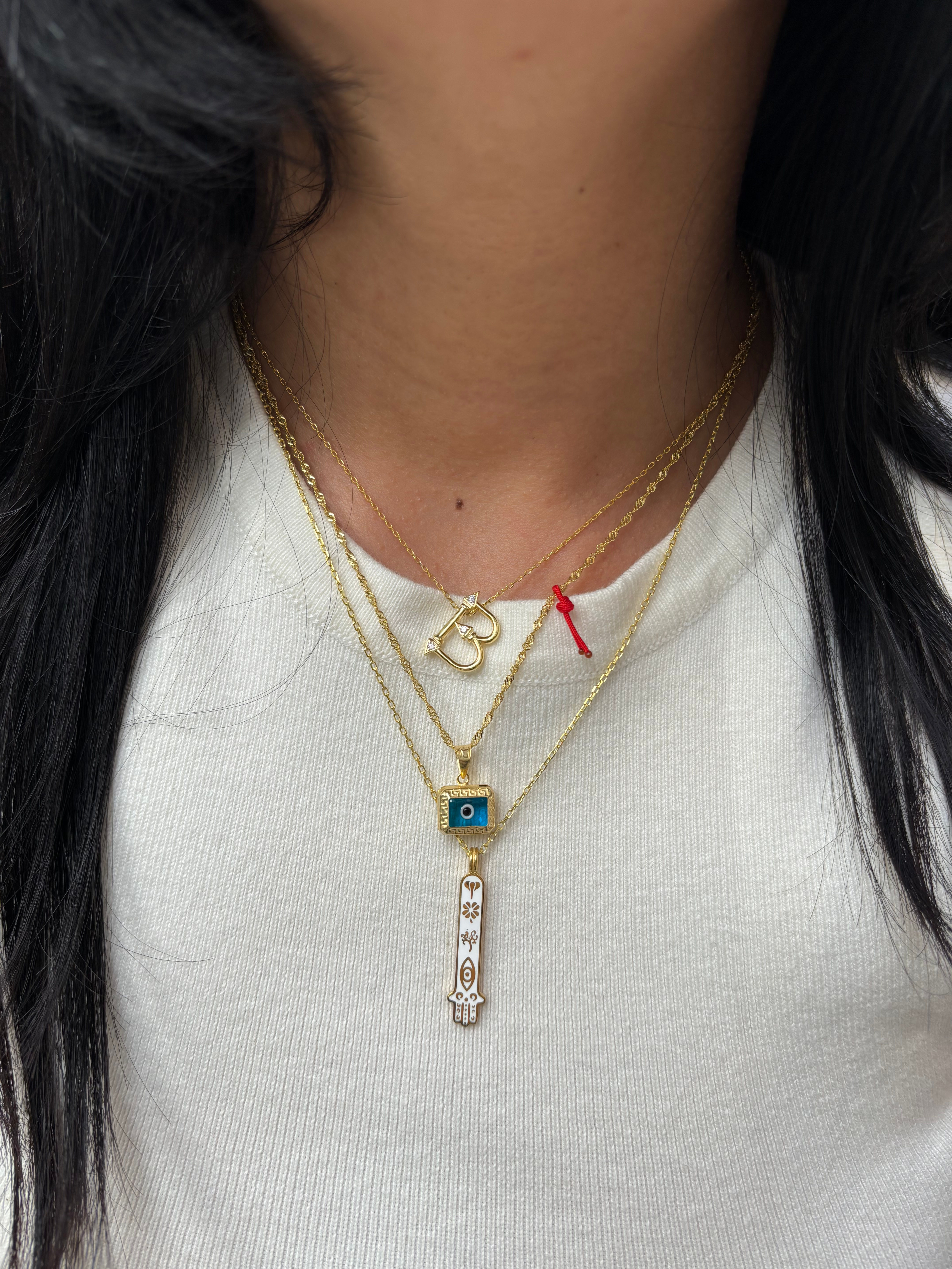 Detaylı Nazar Kolye | 925 Ayar Gümüş