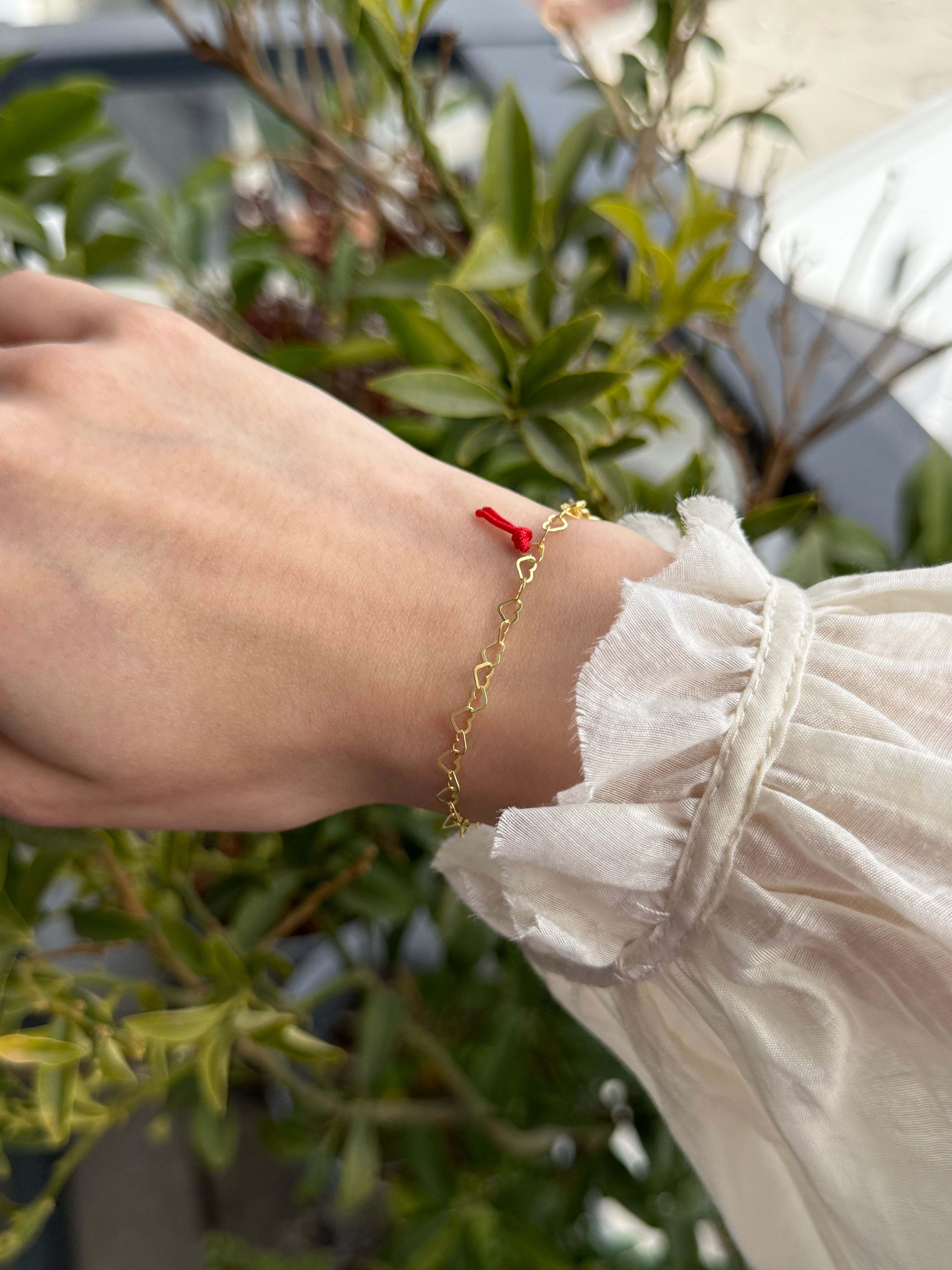 Kalp Zincir Bileklik | 925 Ayar Gümüş