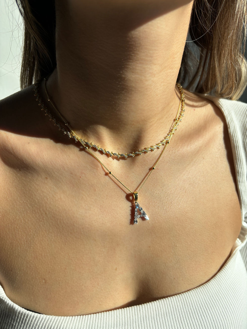Thumbnail: Stone Detailed Ball Twist Model Necklace | 925 Sterling Silver