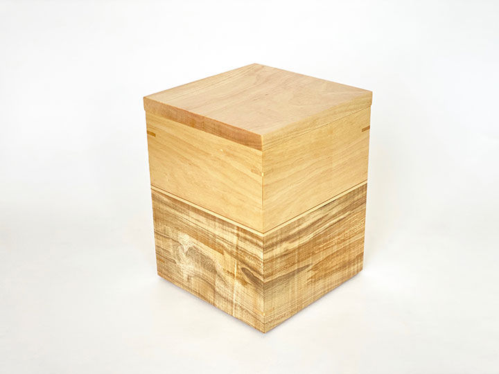 Thumbnail: Beautiful Spalted Maple and Birch Cremation Urn