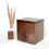 Thumbnail: Minimalist Walnut Cremation Urn With Gold Leaf Details
