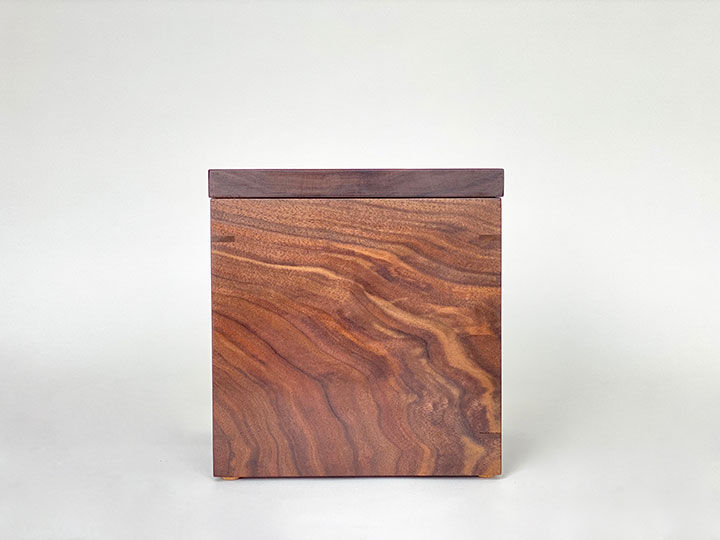 Thumbnail: Beautiful Walnut Minimalist Cremation Urn